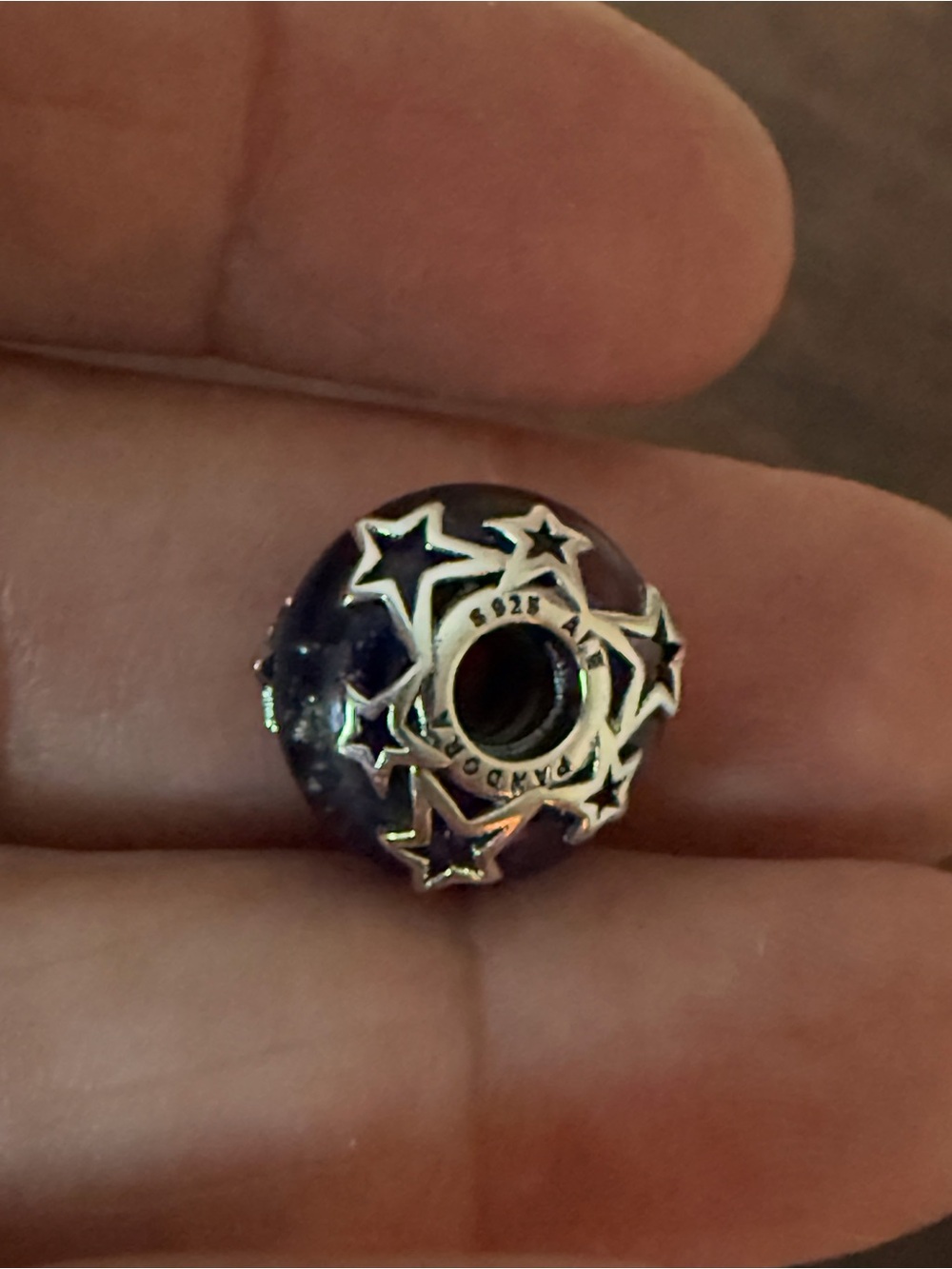 Pandora blue Star Murano Glass Charm